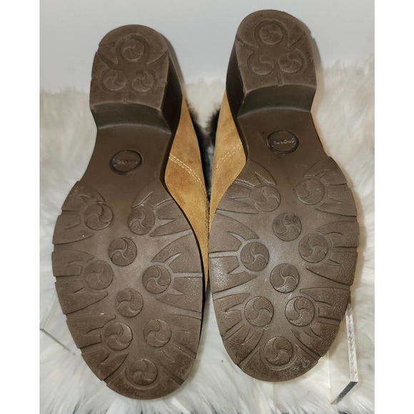 Sporto Holly Suede Winter Ankle Boots Chestnut Brown Faux - Picture 6 of 8